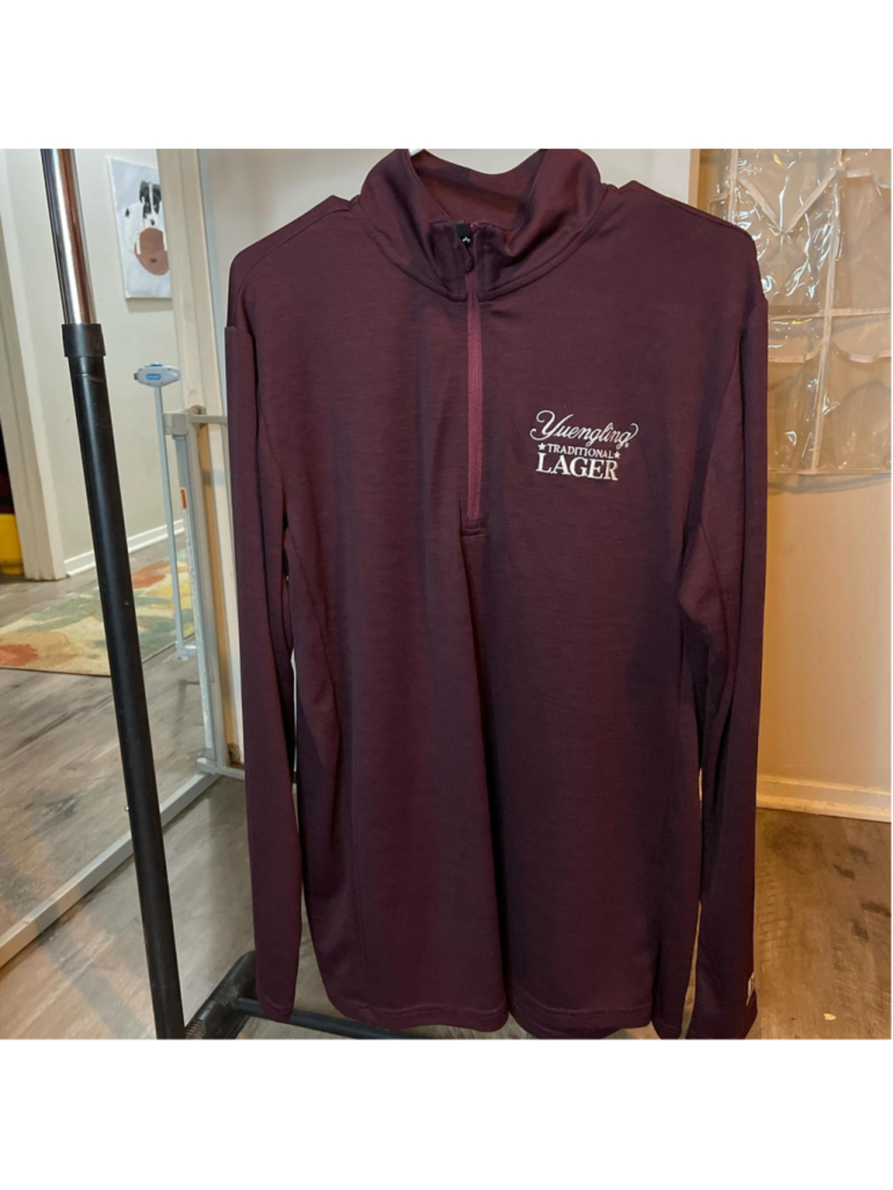 Burgundy Yuengling Traditional Lager 1/4 zip pullover